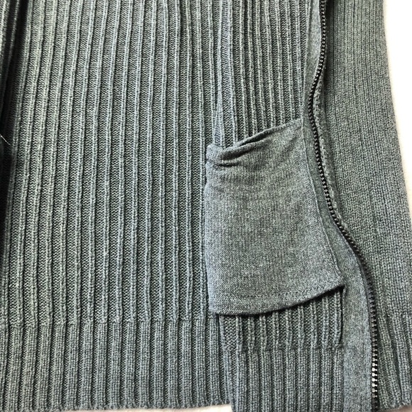 Calvin Klein Grey Zip Up Sweater Med - Picture 5 of 10